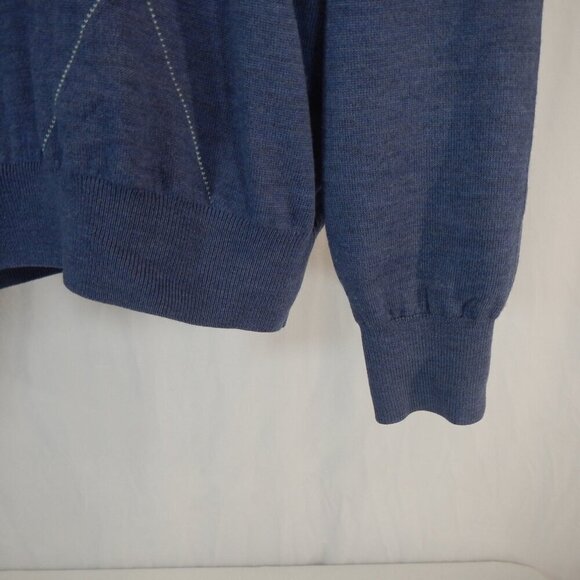 Fairway & Greene Signature 100% Italian Merino Men's Quarter Zip Sweeter Size M - Picture 3 of 9